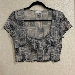 tarot see through blouse